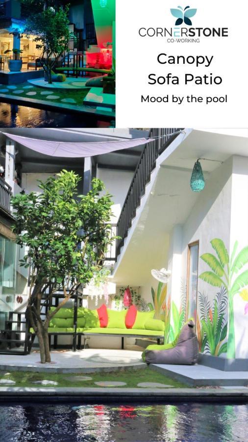 Хостел Cornerstone Bali Coworking Чангу Экстерьер фото