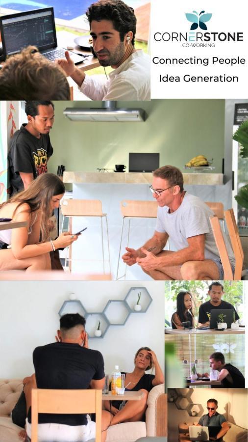 Хостел Cornerstone Bali Coworking Чангу Экстерьер фото