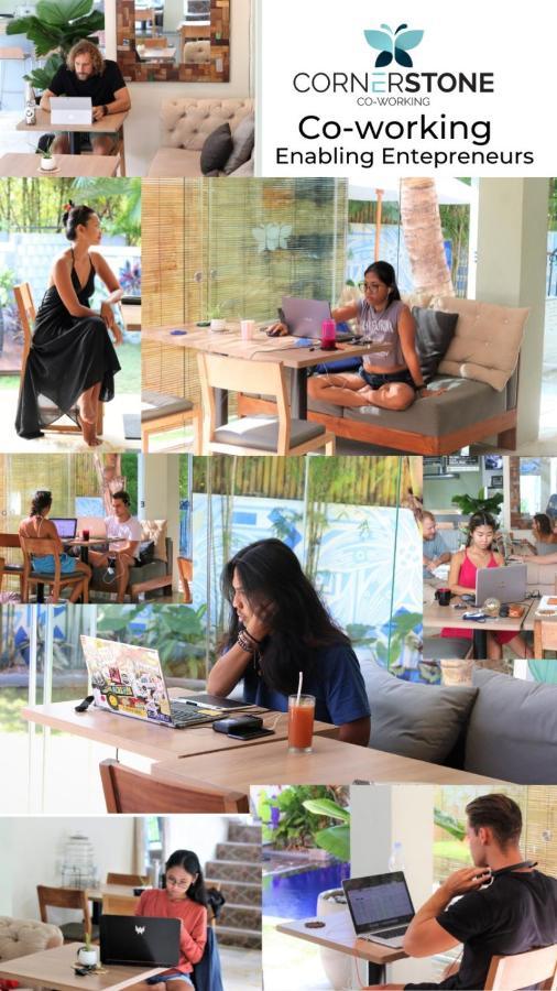 Хостел Cornerstone Bali Coworking Чангу Экстерьер фото